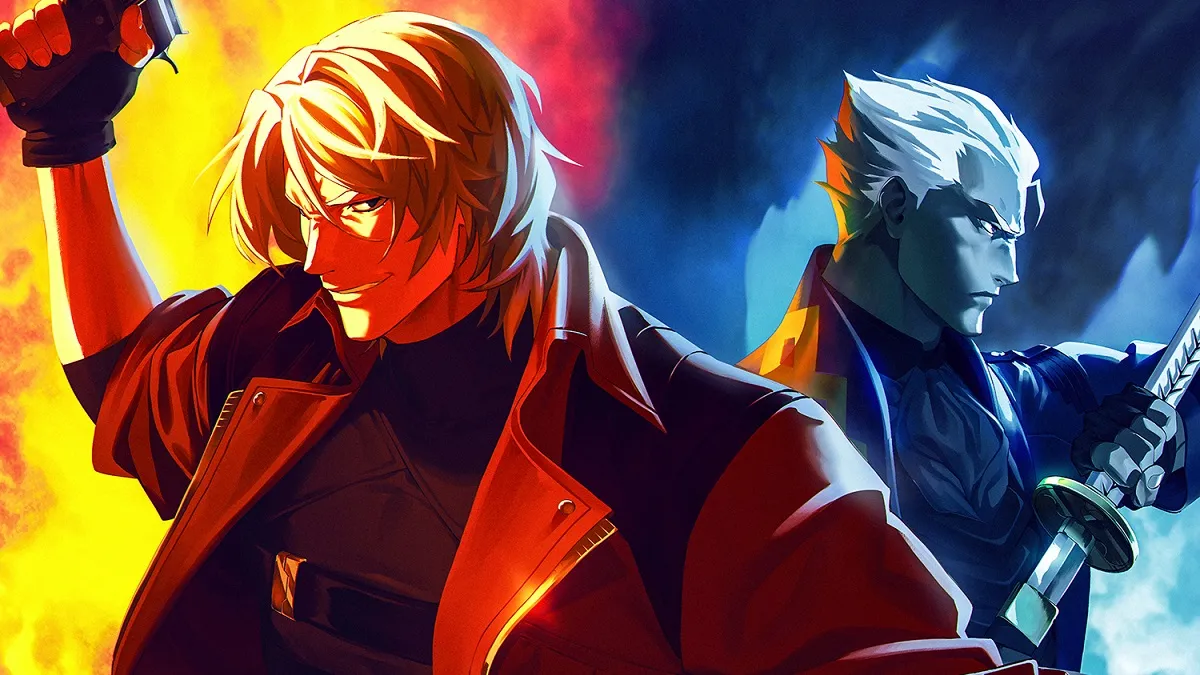 Arte promocional da 2ª temporada de Devil May Cry destacando Arius como novo foco da trama