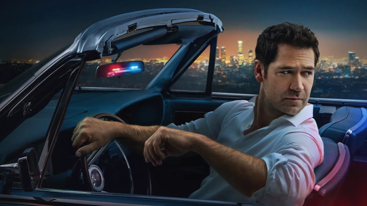 Elenco principal e novos recorrentes da 5ª temporada de O Poder e a Lei em montagem promocional da Netflix