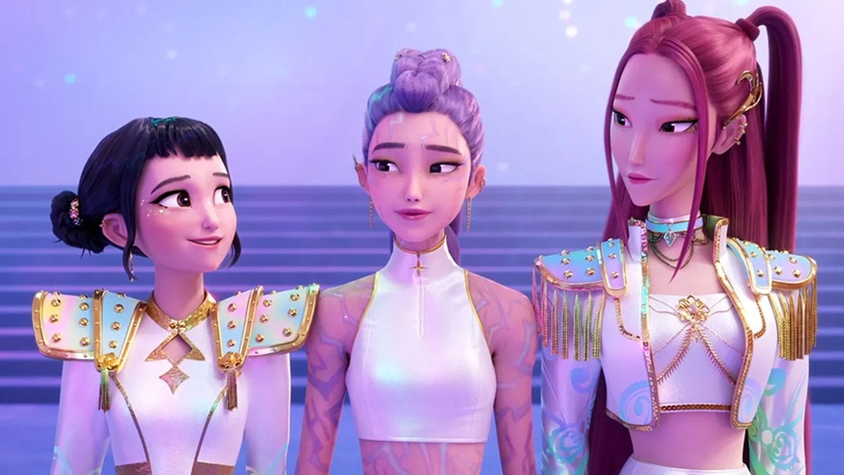 Bastidores de animação de Guerreiras do K-Pop com Maggie Kang e artes conceituais dos personagens