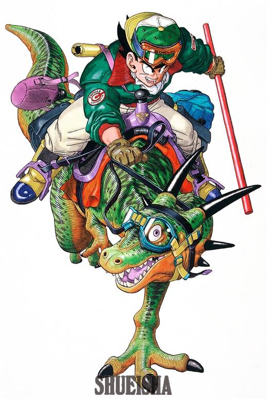 Versão alternativa da arte de capa de Goku do artbook Akira Toriyama: The World