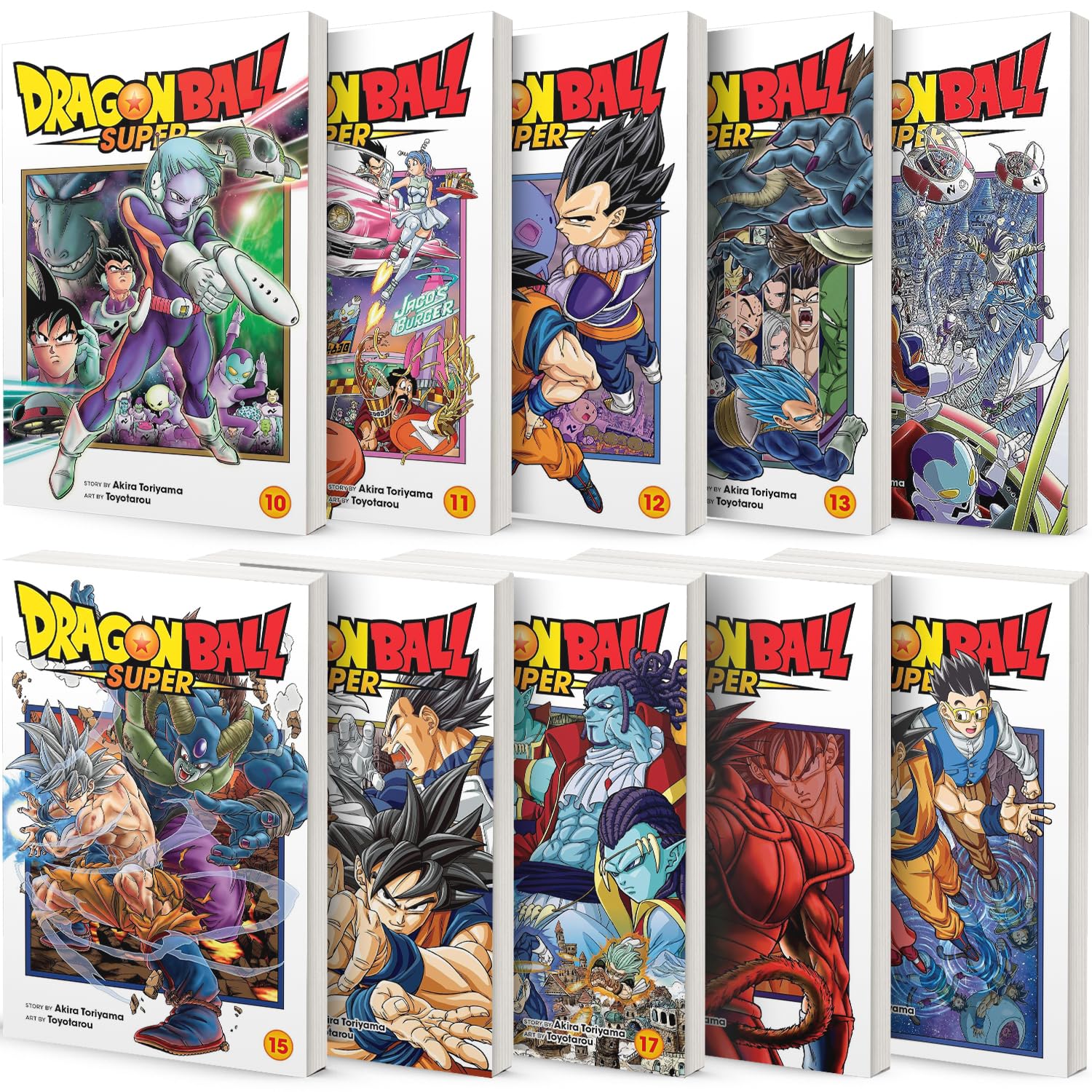 Dragon Ball Super Manga, Vol. 10 -19 Coleção de 10 livros por Akira Toriyama, Toyotarou