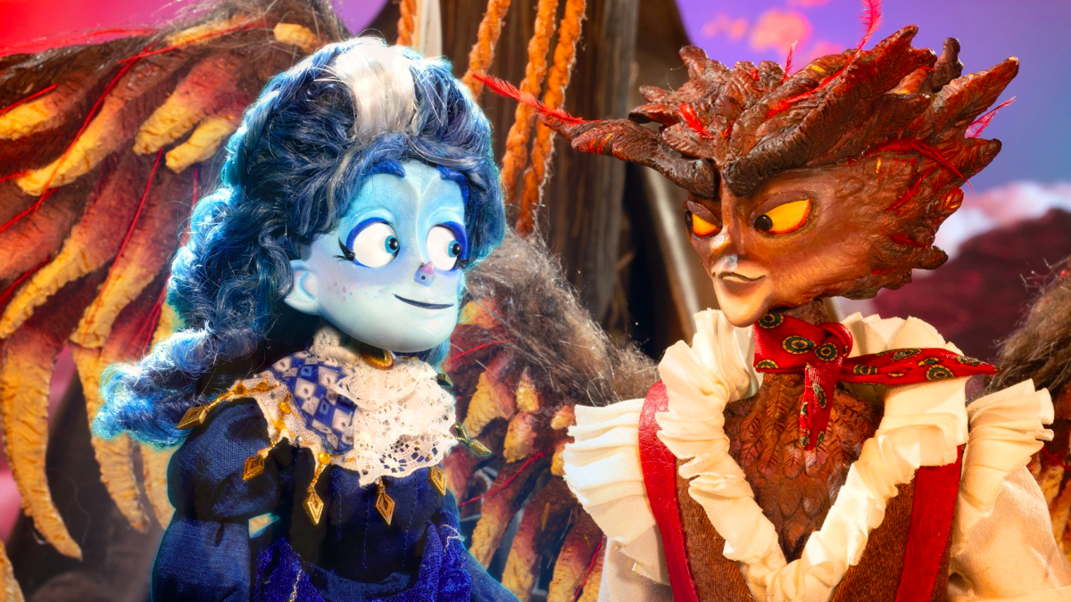 Arte conceitual de Soy Frankelda em stop-motion, com cenário gótico e visual sombrio da protagonista