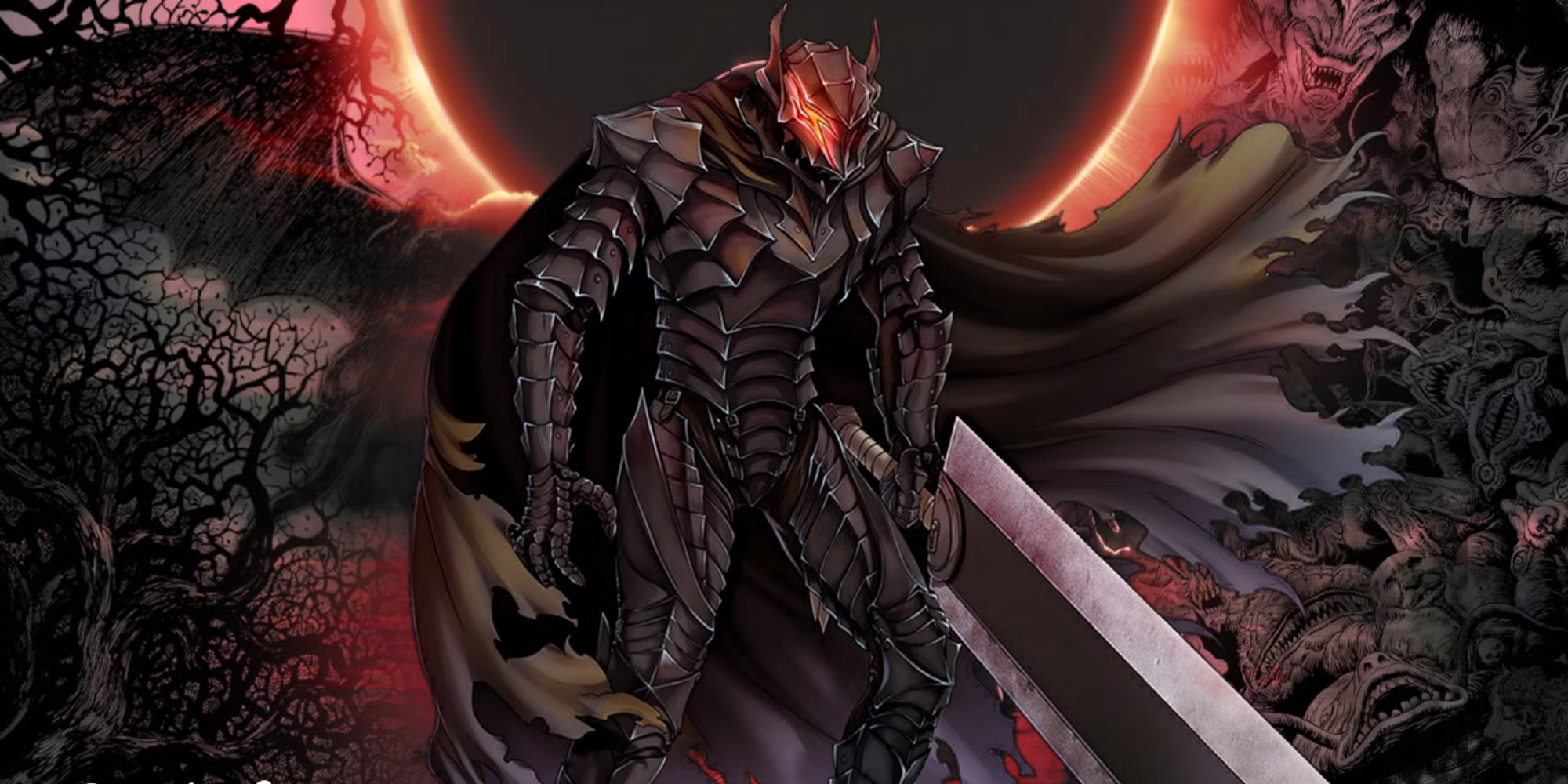 Berserk anime manga featured image - Guts in armor