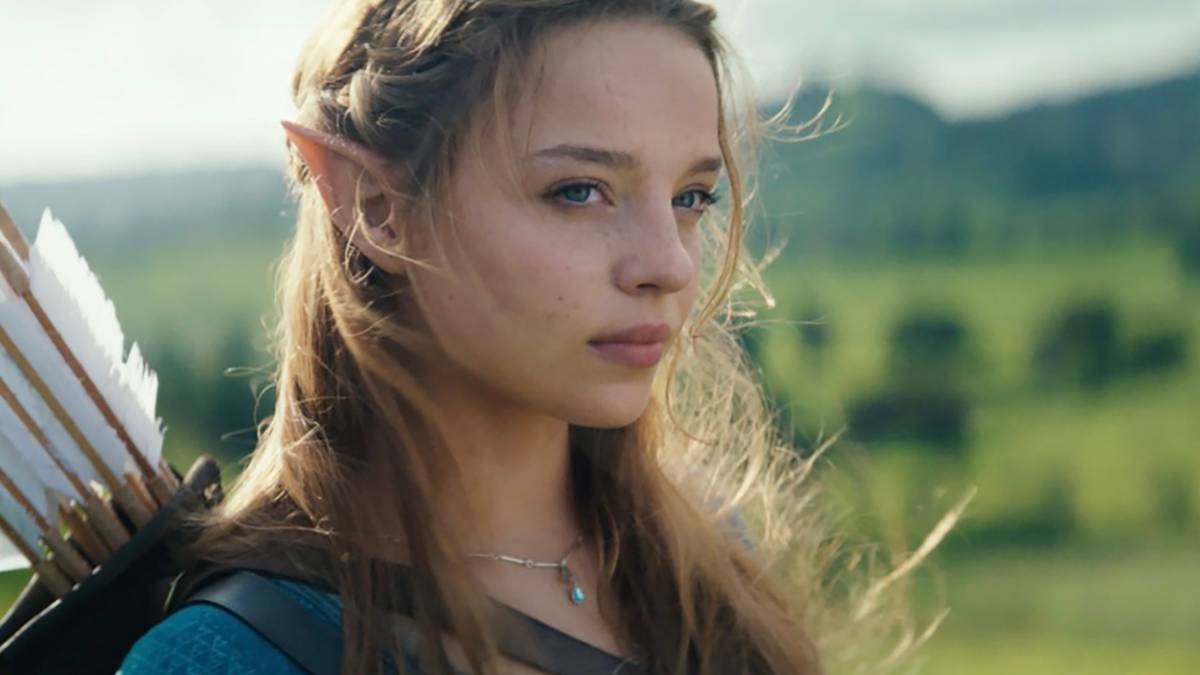 Bo Bragason e Benjamin Evan Ainsworth em montagem de elenco para The Legend of Zelda, com Hyrule ao fundo