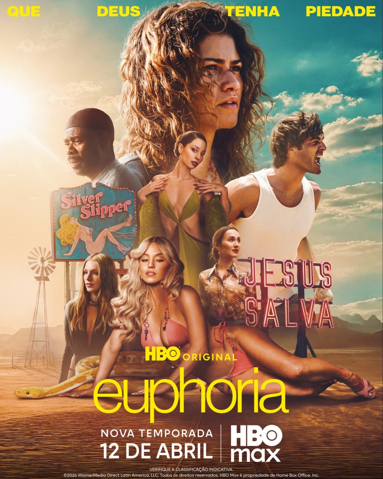 Elenco principal de Euphoria reunido em cena tensa da 3ª temporada com Rue, Jules, Cassie e Maddy