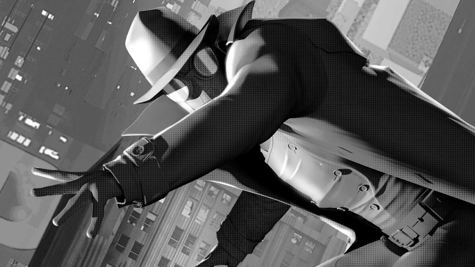 Elenco de Spider-Noir reunido em cena de investigação, com Lamorne Morris, Li Jun Li e Brendan Gleeson