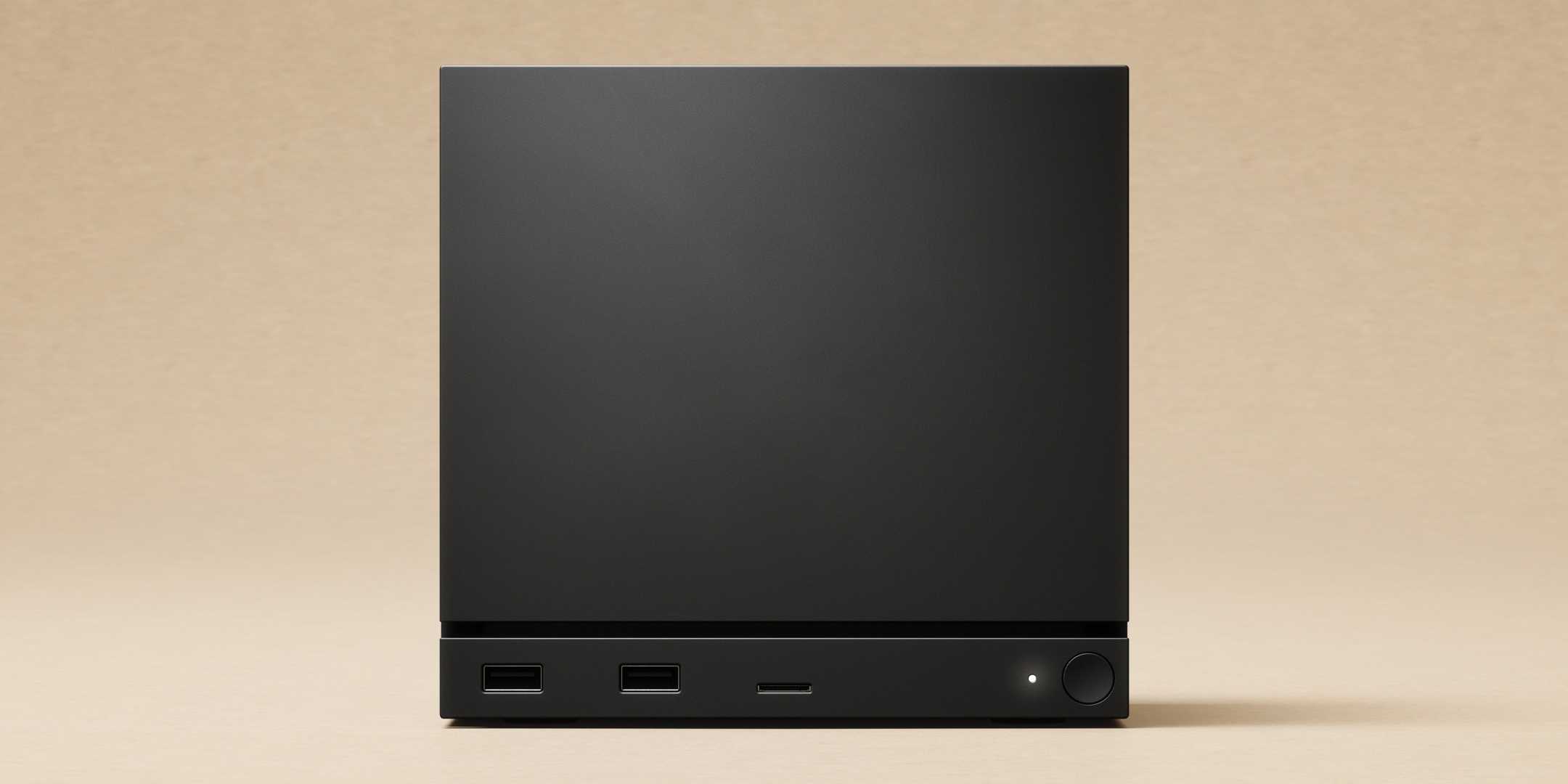 Vista frontal da Steam Machine