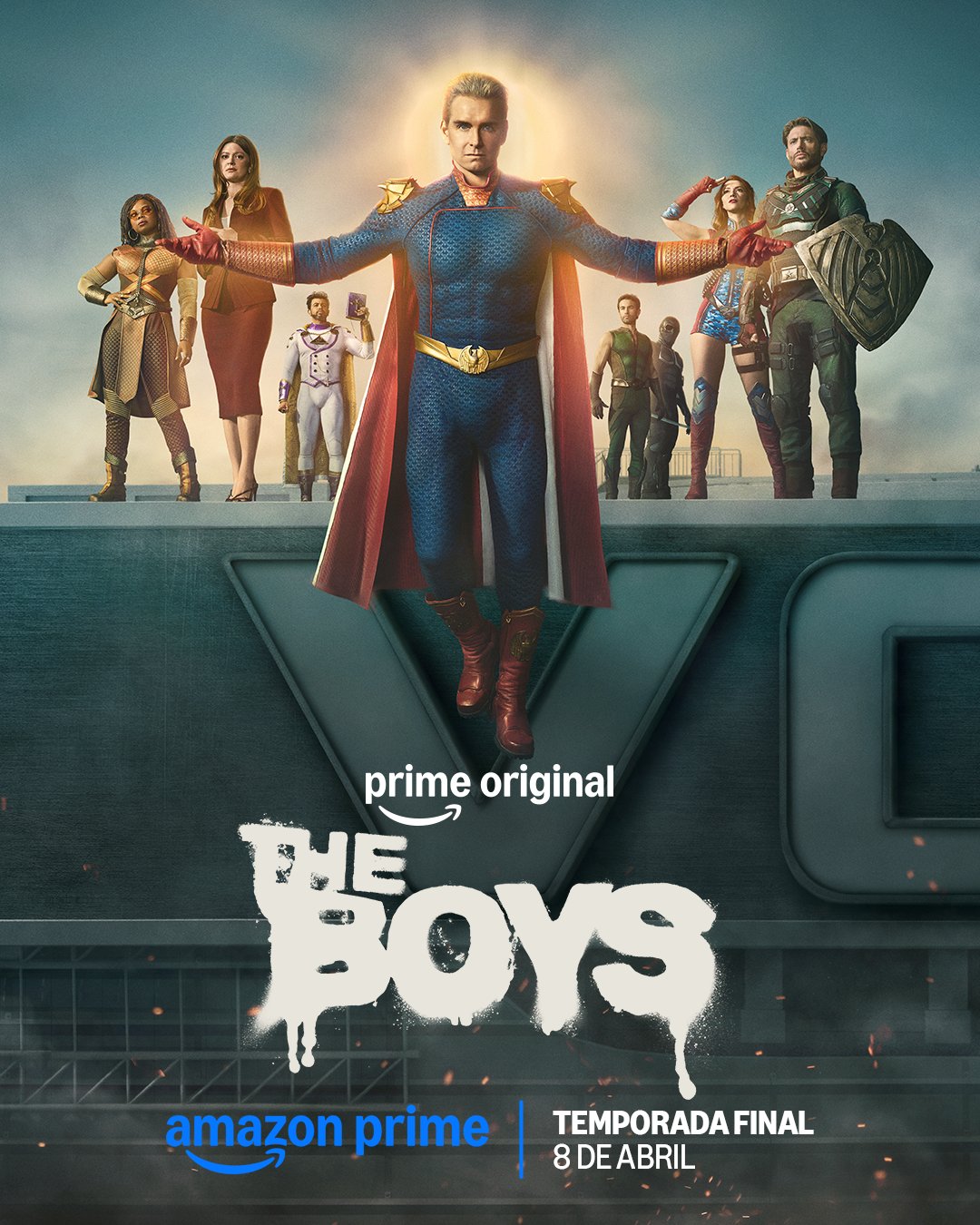 Antony Starr como Capitão Pátria em cena tensa da temporada final de The Boys