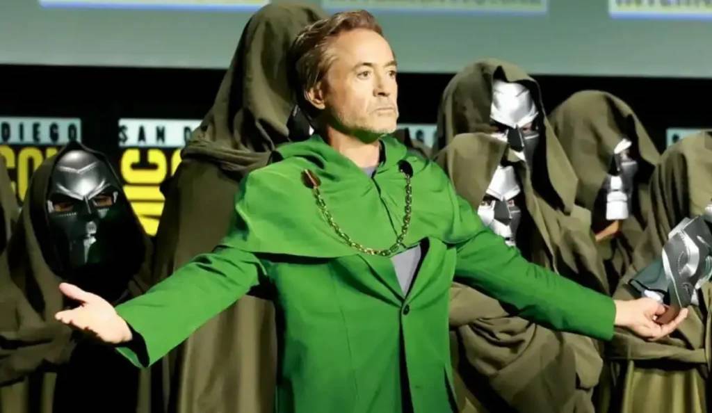 Irmãos Russo em evento da Marvel ou bastidor de gravação de filme dos Vingadores
