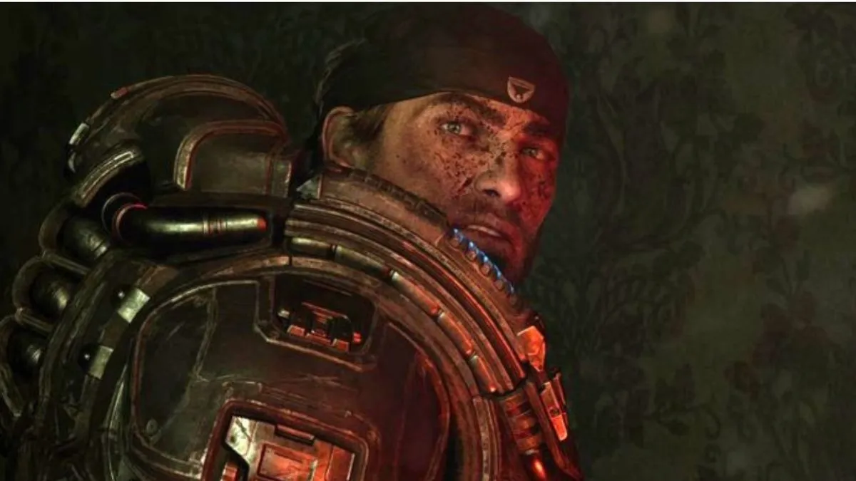 Marcus Fenix e Dom Santiago juntos em Gears of War E-Day, com caos urbano e surgimento dos Locust