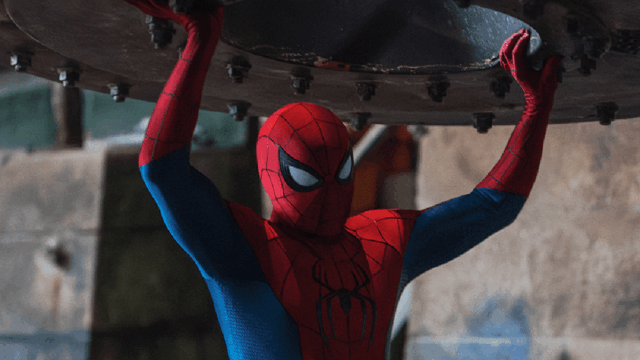Homem-Aranha volta às ruas em arte inédita do filme