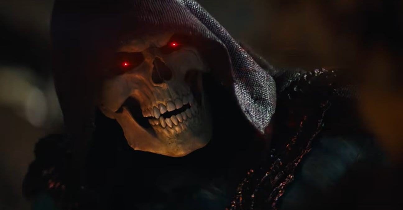 Esqueleto enfim ri em Mestres do Universo no novo clipe