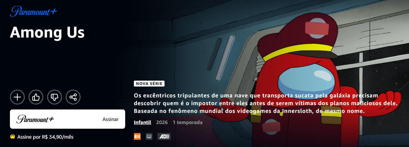 Among Us no Paramount+ — foto de divulgação