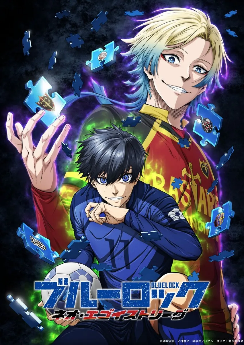 Pôster oficial da 3ª temporada de Blue Lock