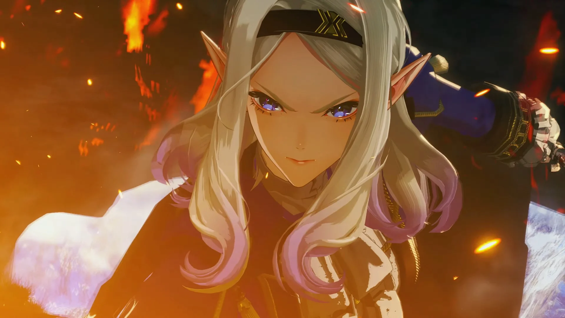 Protagonistas de Xenoblade Genesis em batalha com espadas movidas por crystones e energia Anima