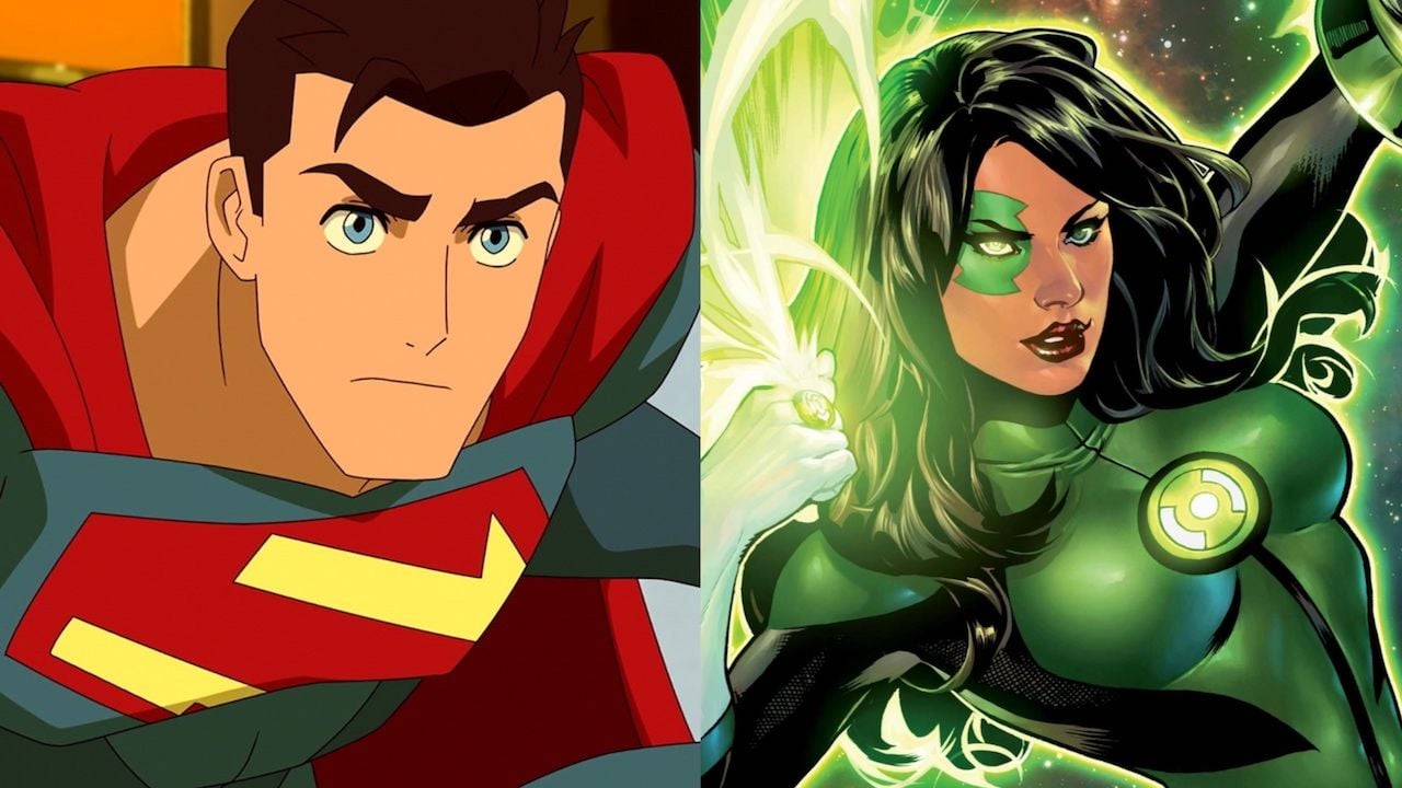 Pôster oficial de Minhas Aventuras com o Superman com Clark, Lois, Jimmy e Supergirl