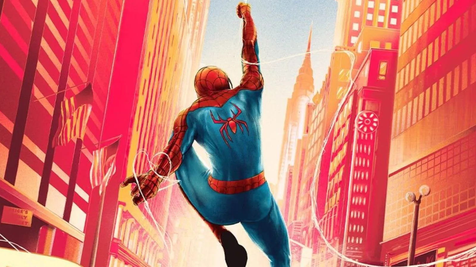 Montagem com múltiplos pôsteres premium de Homem-Aranha: Um Novo Dia para ScreenX, 4DX e RealD 3D