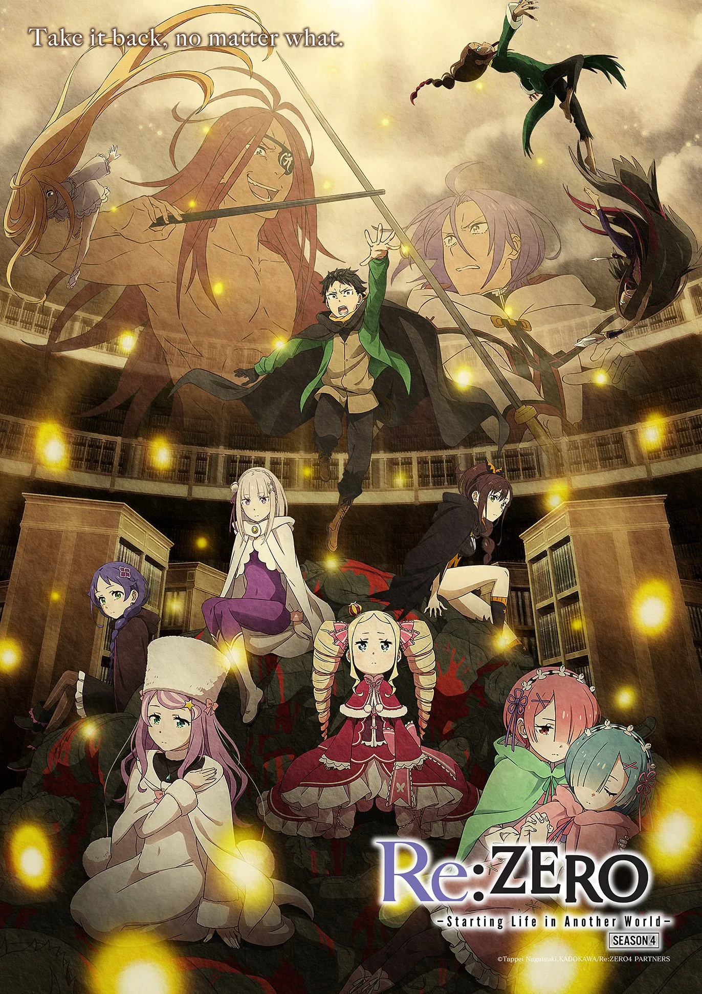 Pôster oficial da Parte 2 da 4ª temporada de Re:ZERO -Starting Life in Another World-