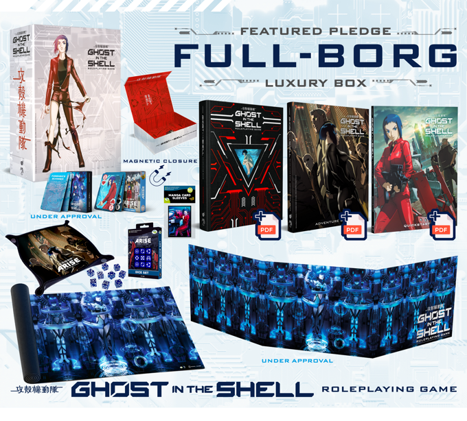 Imagem mostra o TTRPG Ghost in the Shell, Arise
