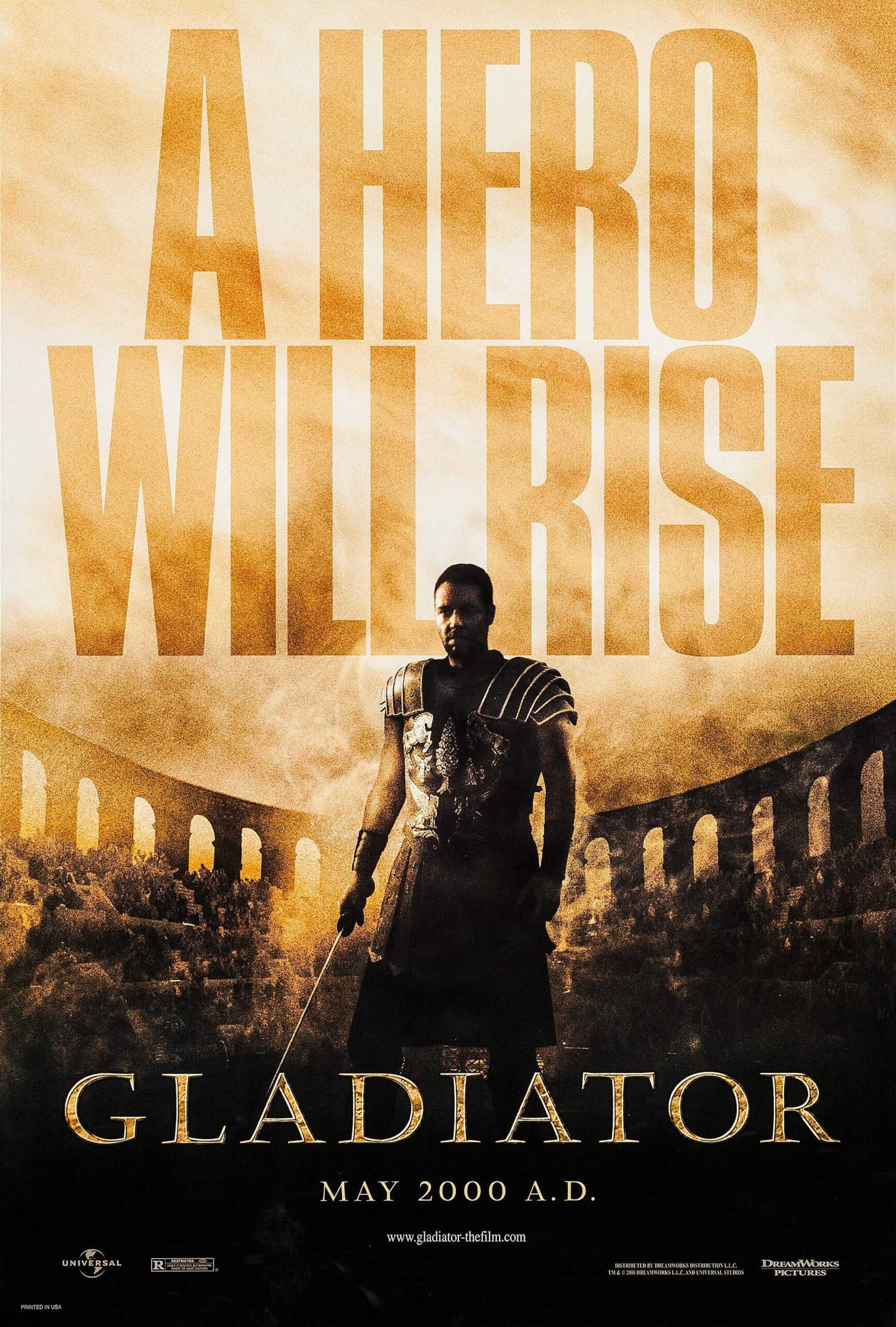 Gladiador esconde um corte que mudou Maximus — pôster oficial