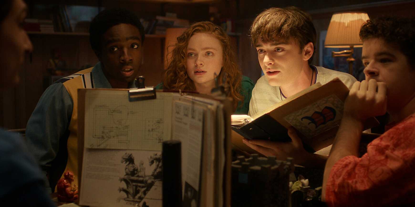 Um jogo de D&D no final de Stranger Things