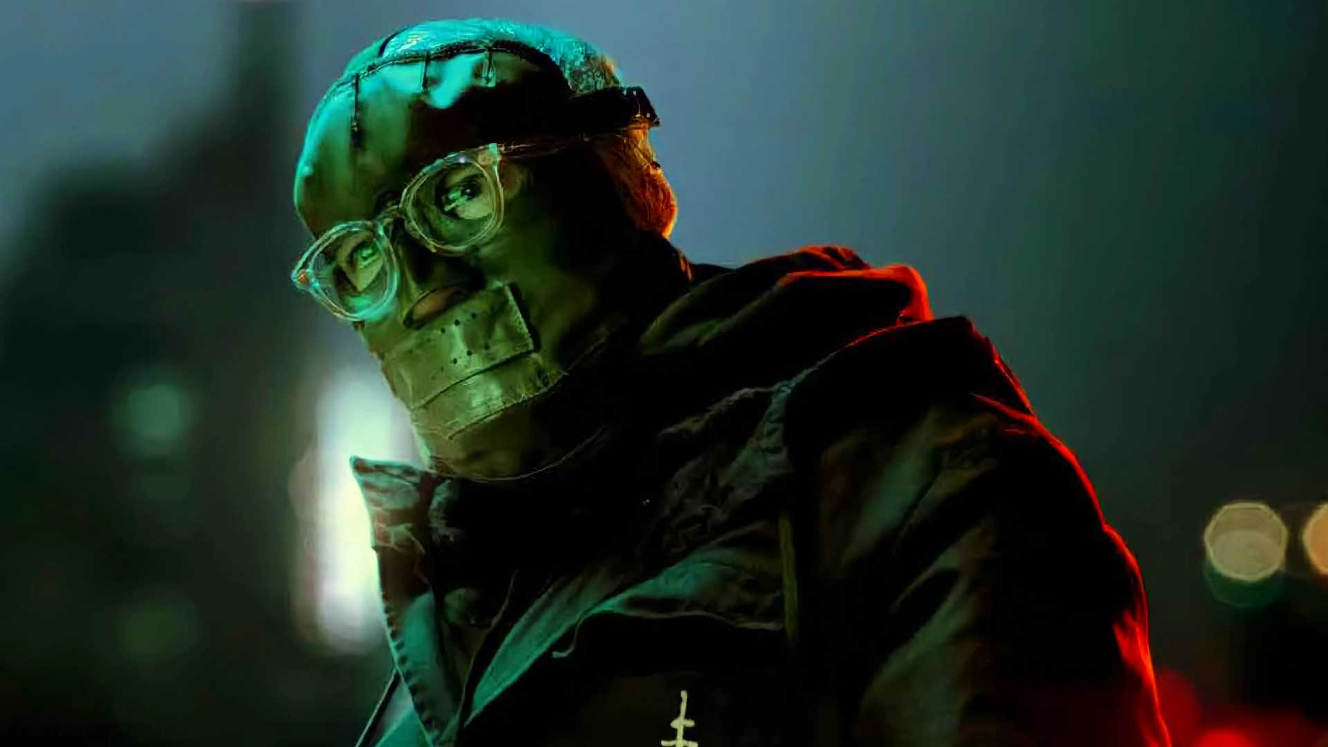 Uma foto promocional do The Riddler de The Batman