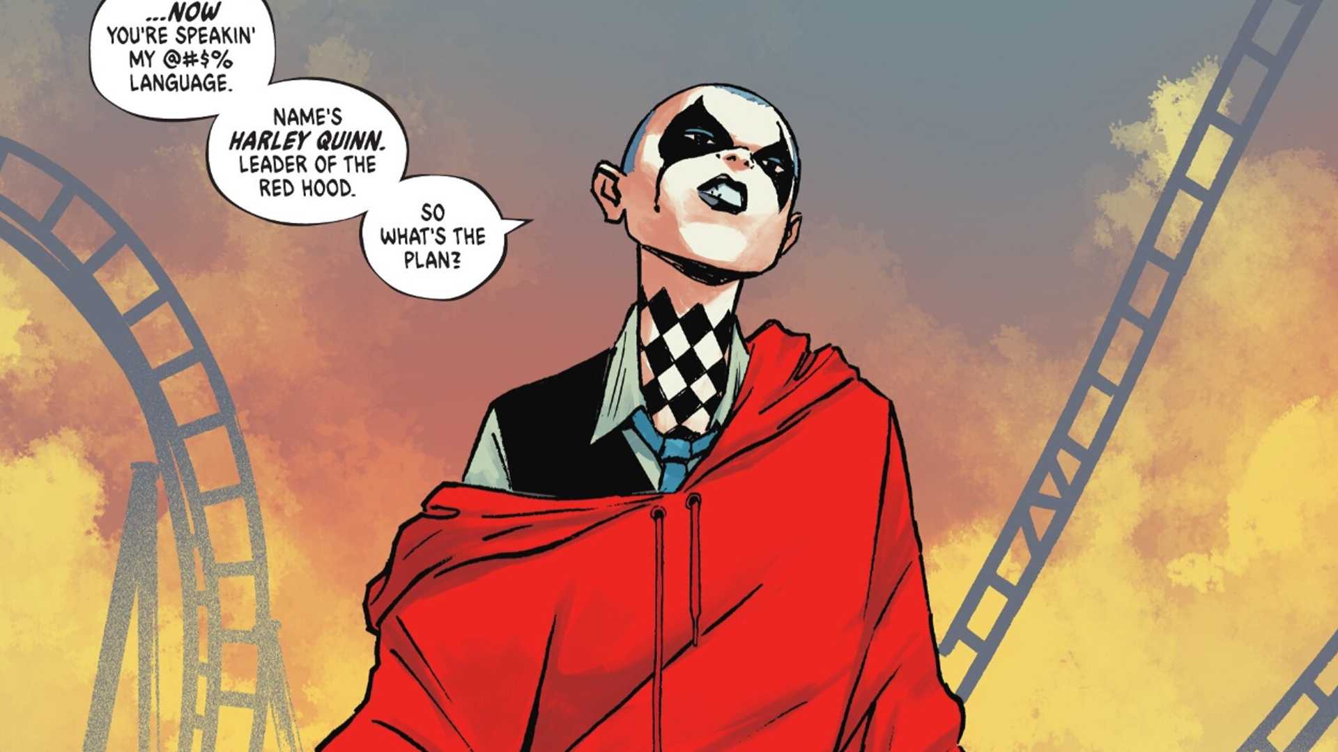 Absolute Harley Quinn como líder da Red Hood Gang
