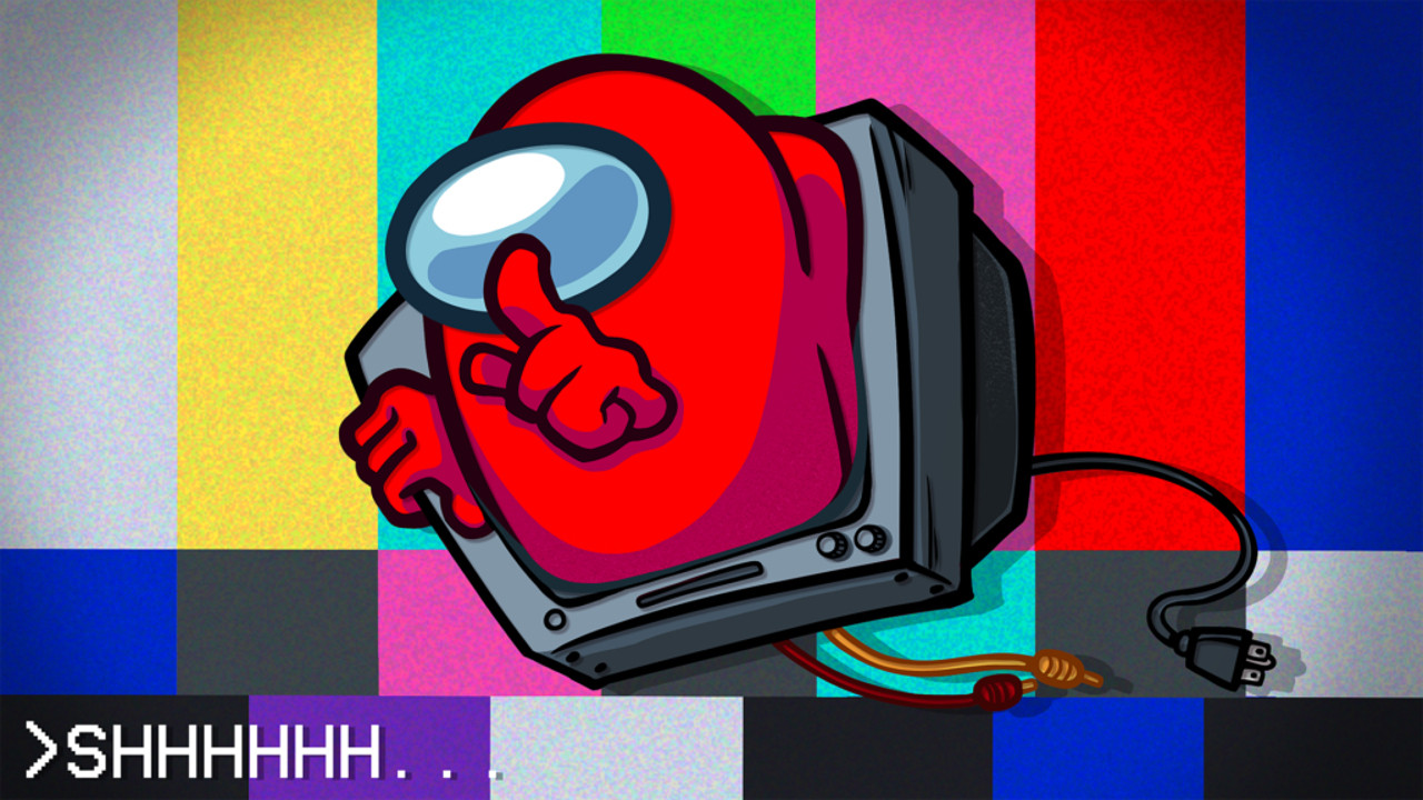 Personagens coloridos em cena tensa de animação de ficção científica