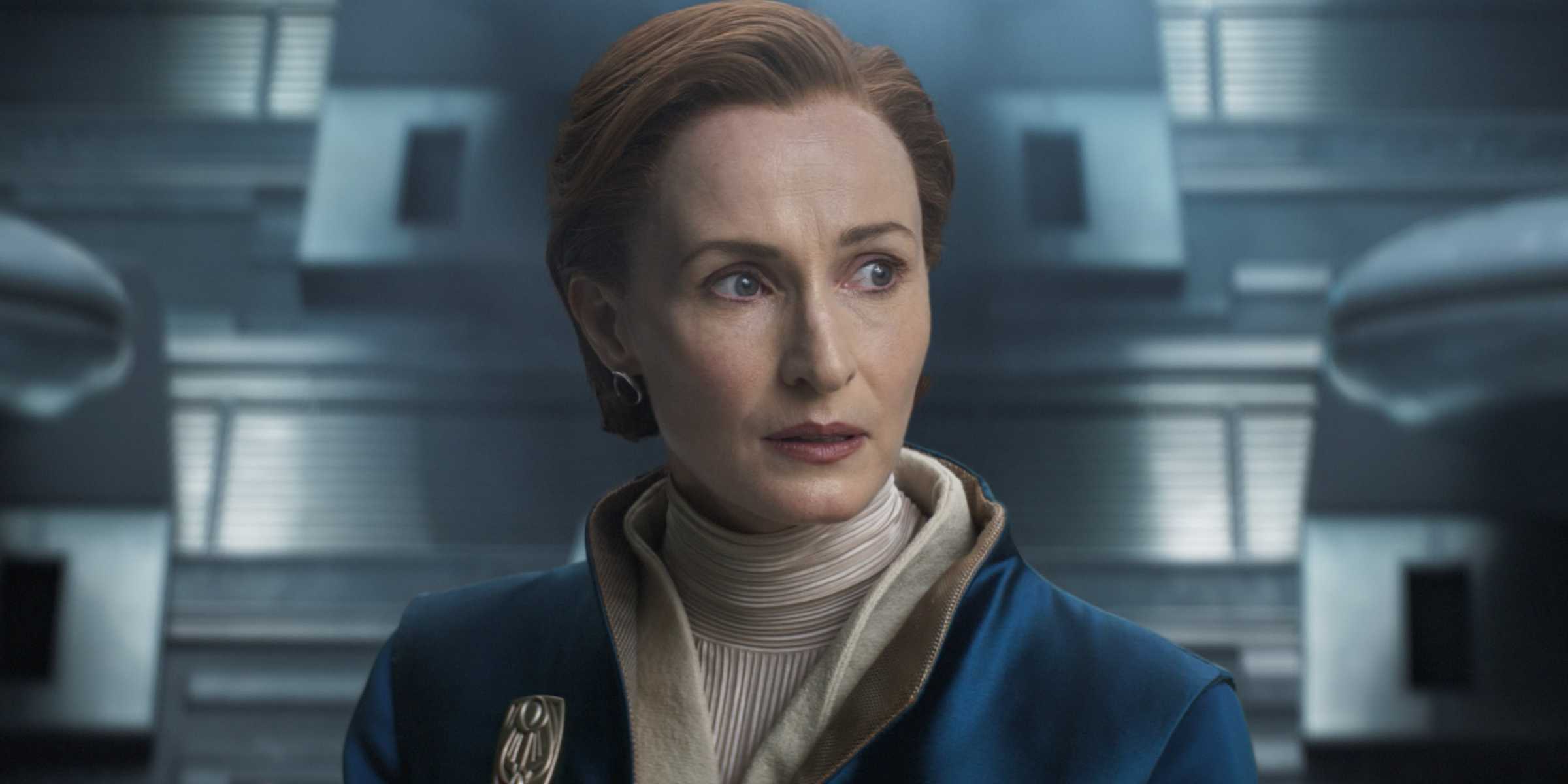 Mon Mothma no Senado em Andor