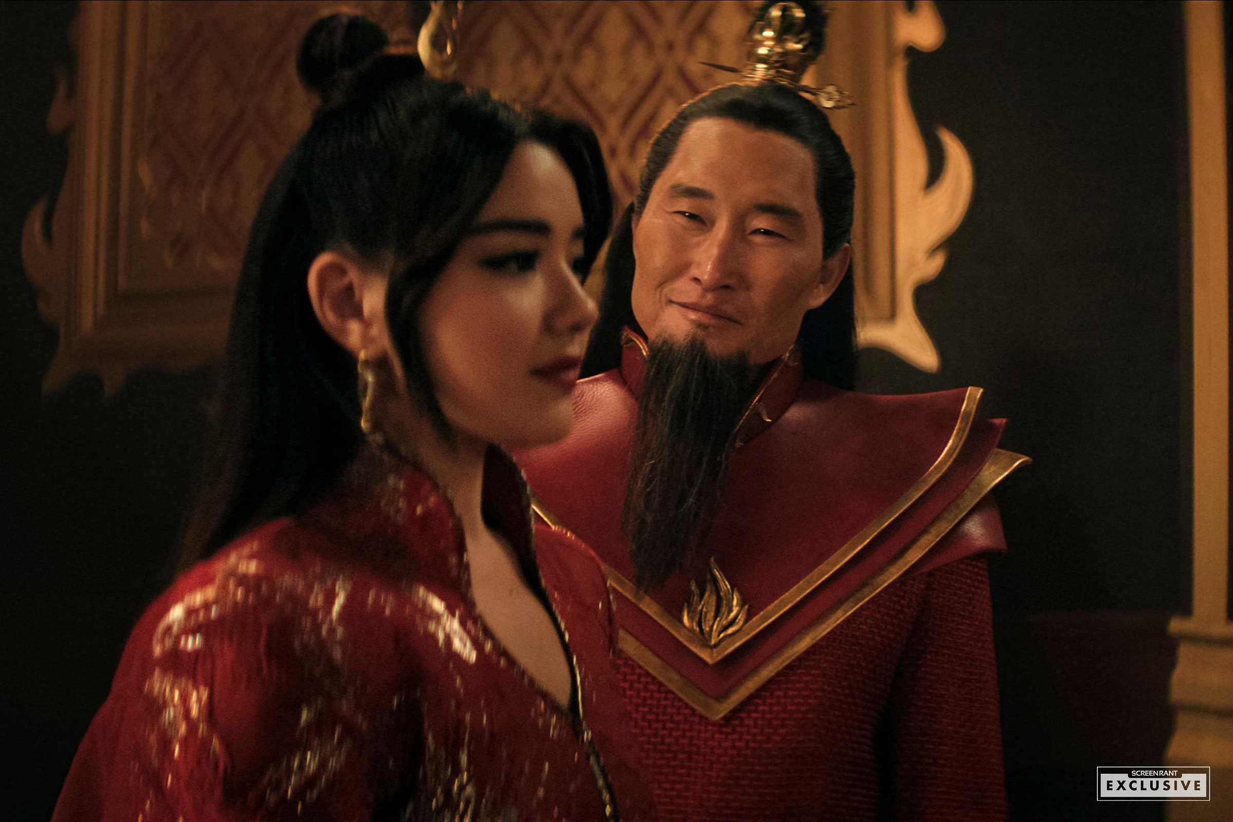 Avatar The Last Airbender temporada 2 - imagem exclusiva de Azula e Ozai