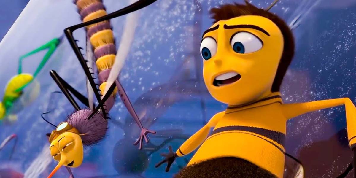 barry bee benson scared in bee movie (2007)