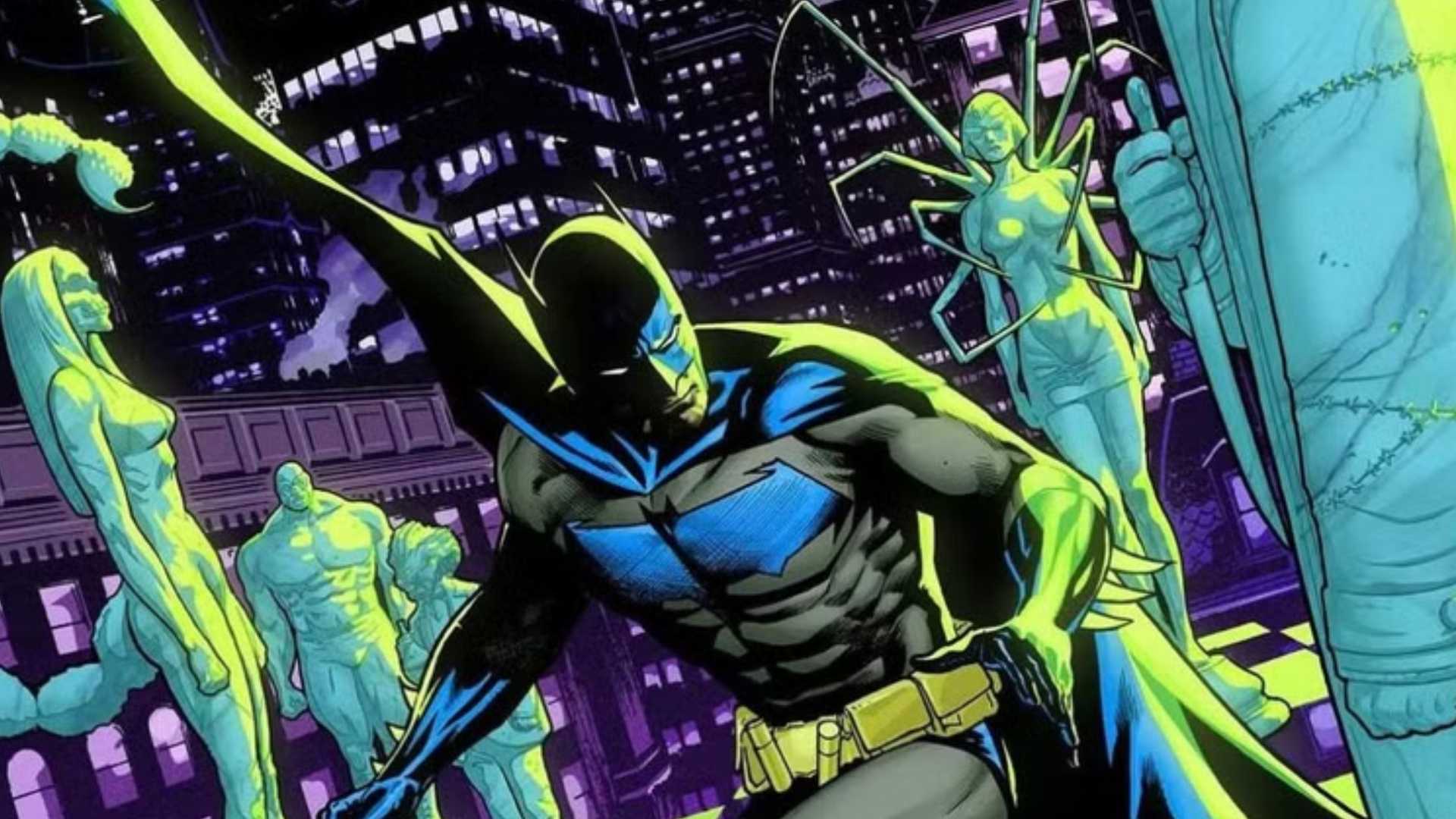 Batman cercado por vilões