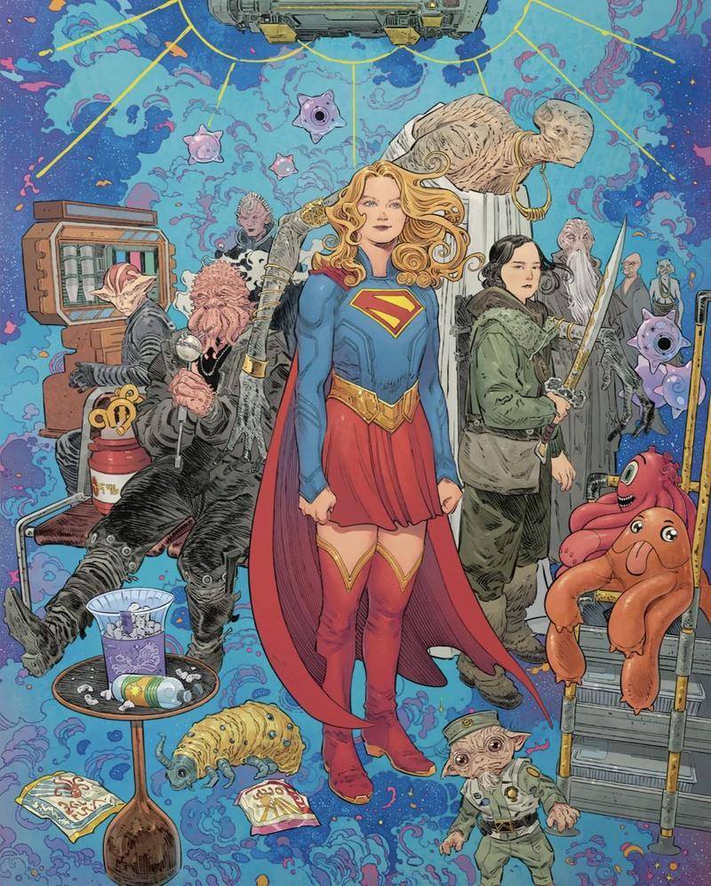 Impressão em Metal da Supergirl