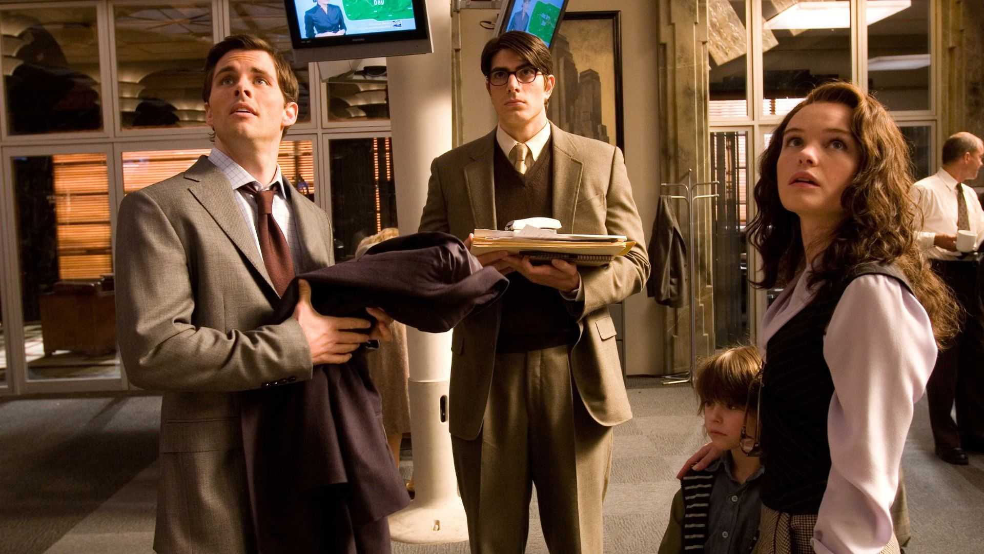 Brandon Routh como Clark Kent em Superman Returns