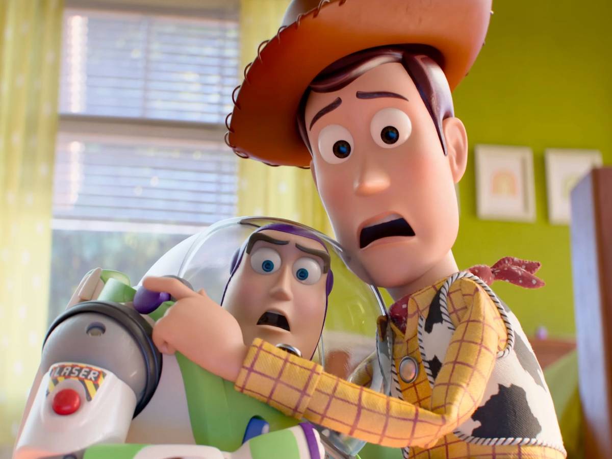 Coleção dos filmes Toy Story no Disney+ Brasil, arte promocional com Woody, Buzz e Jessie
