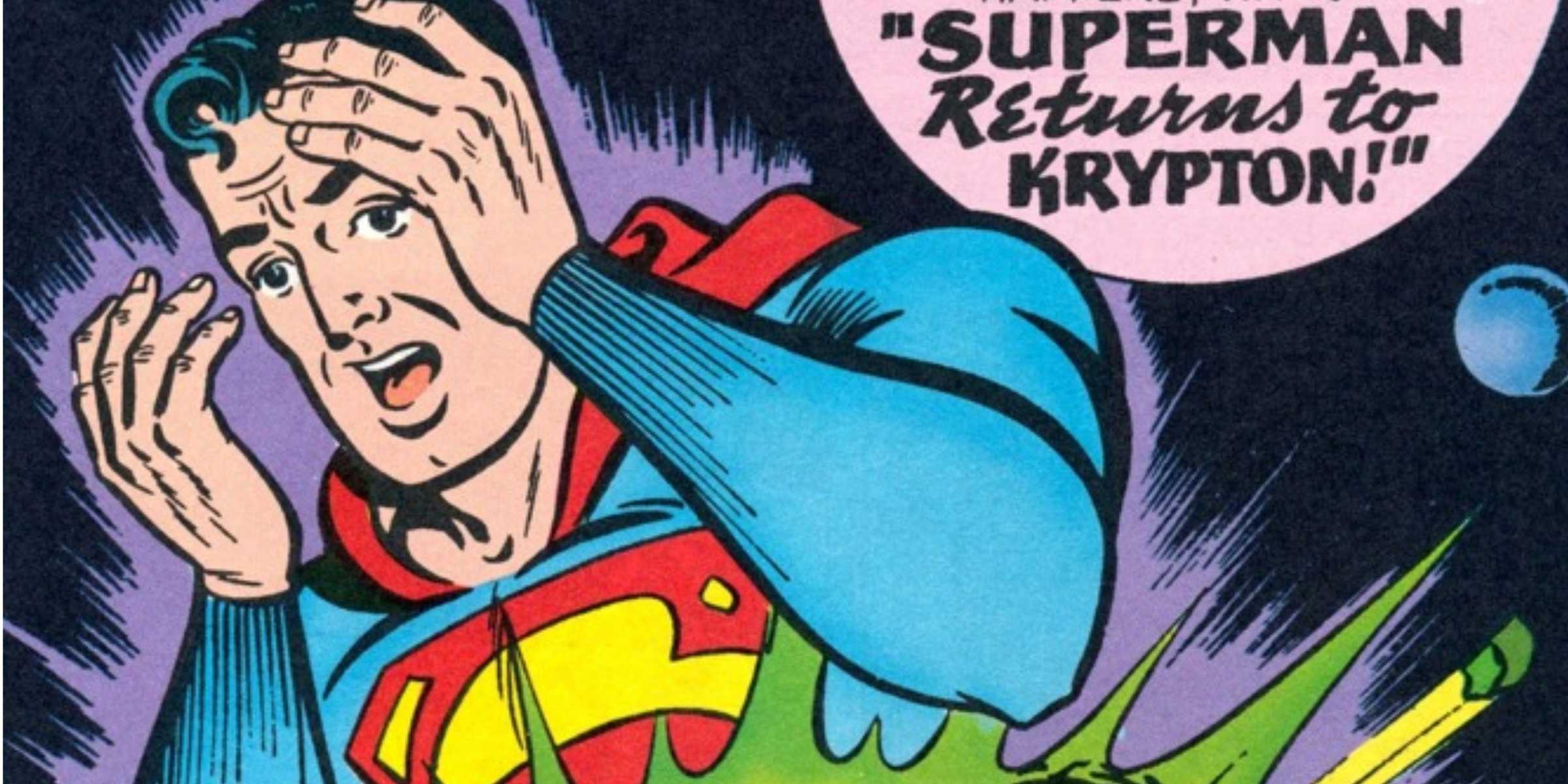 Superman assiste horrorizado enquanto Krypton explode