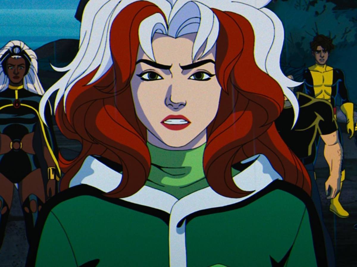 Cena de ação de X-Men ’97 com os mutantes em batalha contra ameaça temporal