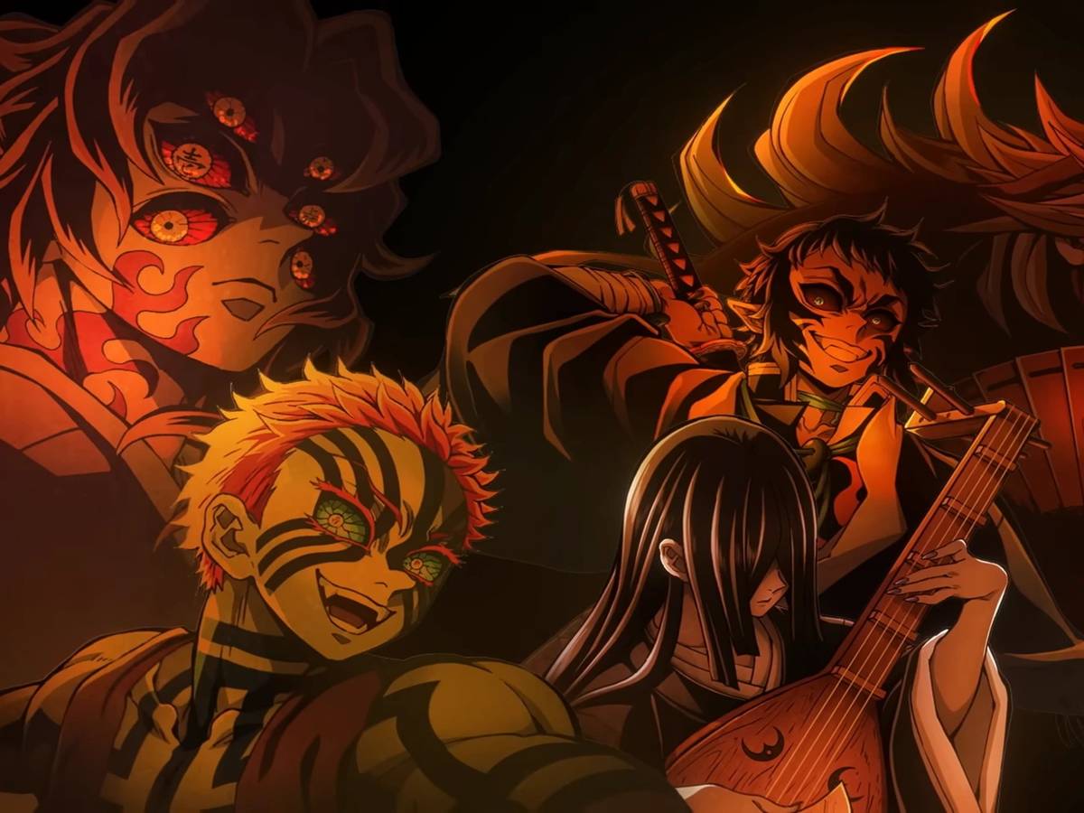 Cena de batalha no Castelo Infinito com atmosfera sombria e animação intensa da ufotable