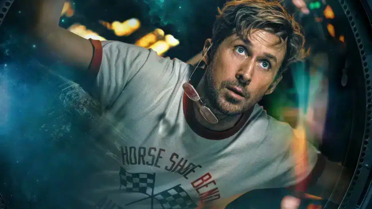 Ryan Gosling como Ryland Grace em cena dentro da nave de Devoradores de Estrelas