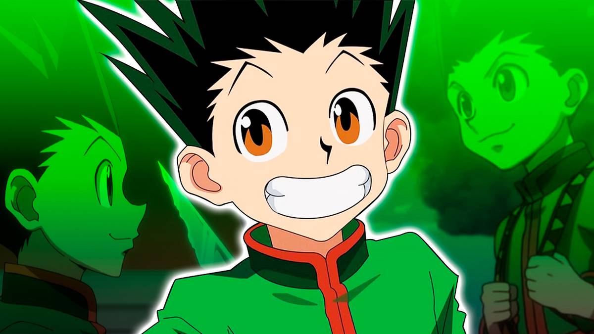 Arte promocional de Hunter x Hunter com Kurapika no arco da batalha de sucessão, clima tenso e político