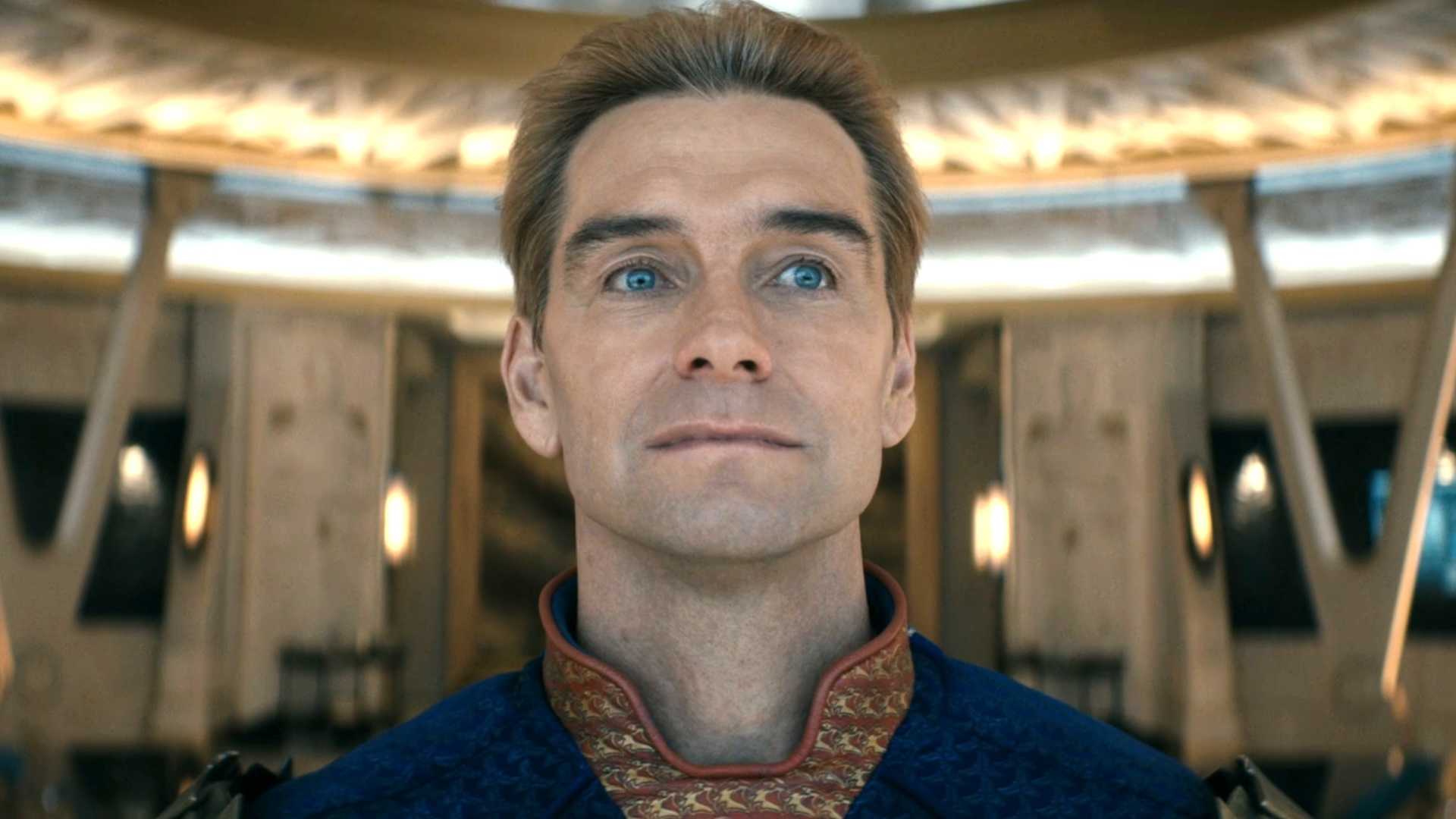 Homelander de pé na Vought Tower em The Boys temporada 5