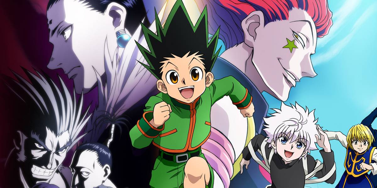 Gon Freecs do anime Hunter x Hunter com personagens principais