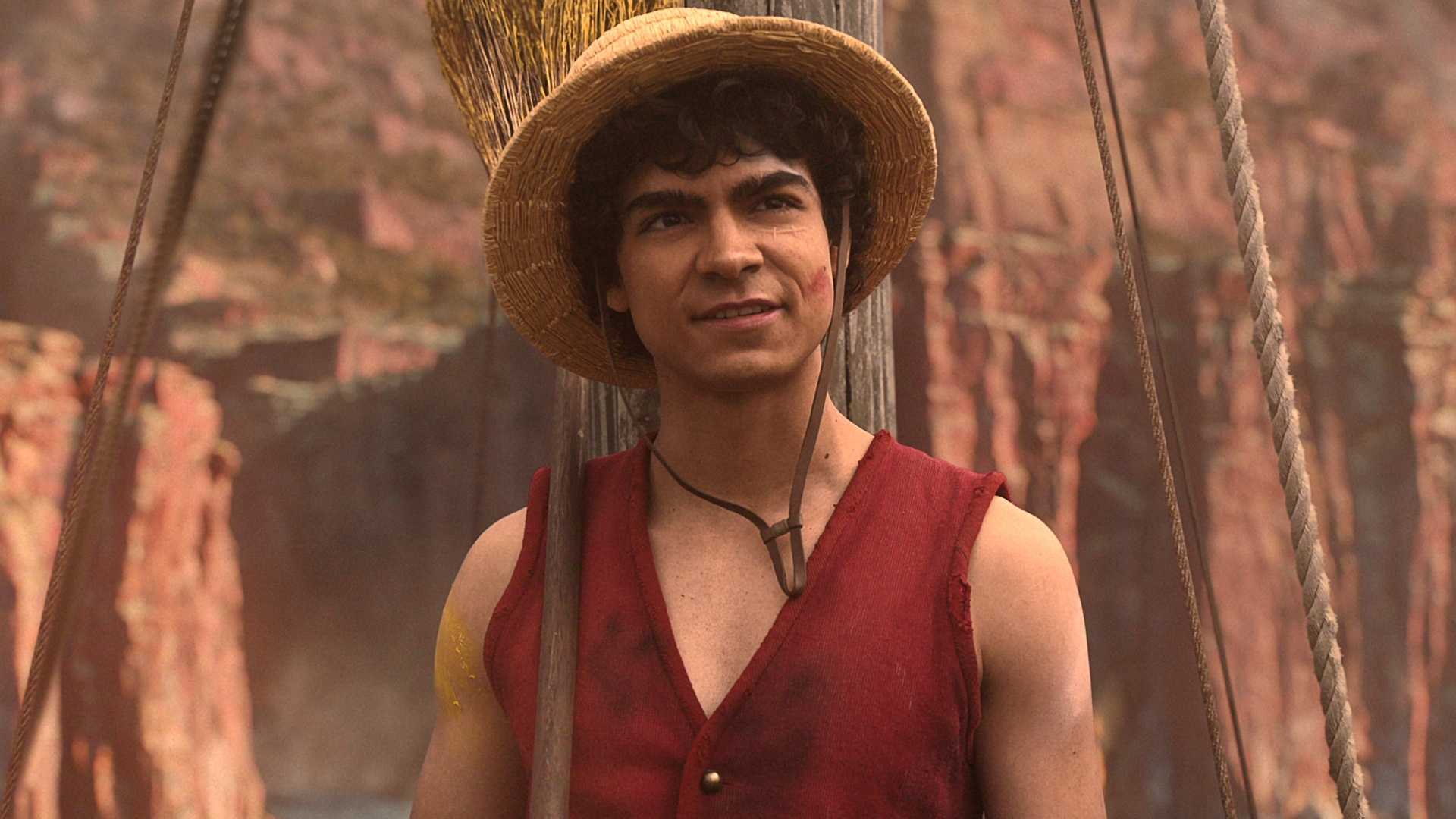 Iñaki Godoy como Monkey D Luffy na temporada 2 live action de One Piece