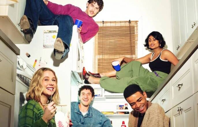 Elenco principal de Adultos reunido em apartamento em Nova York, foto oficial da 2ª temporada
