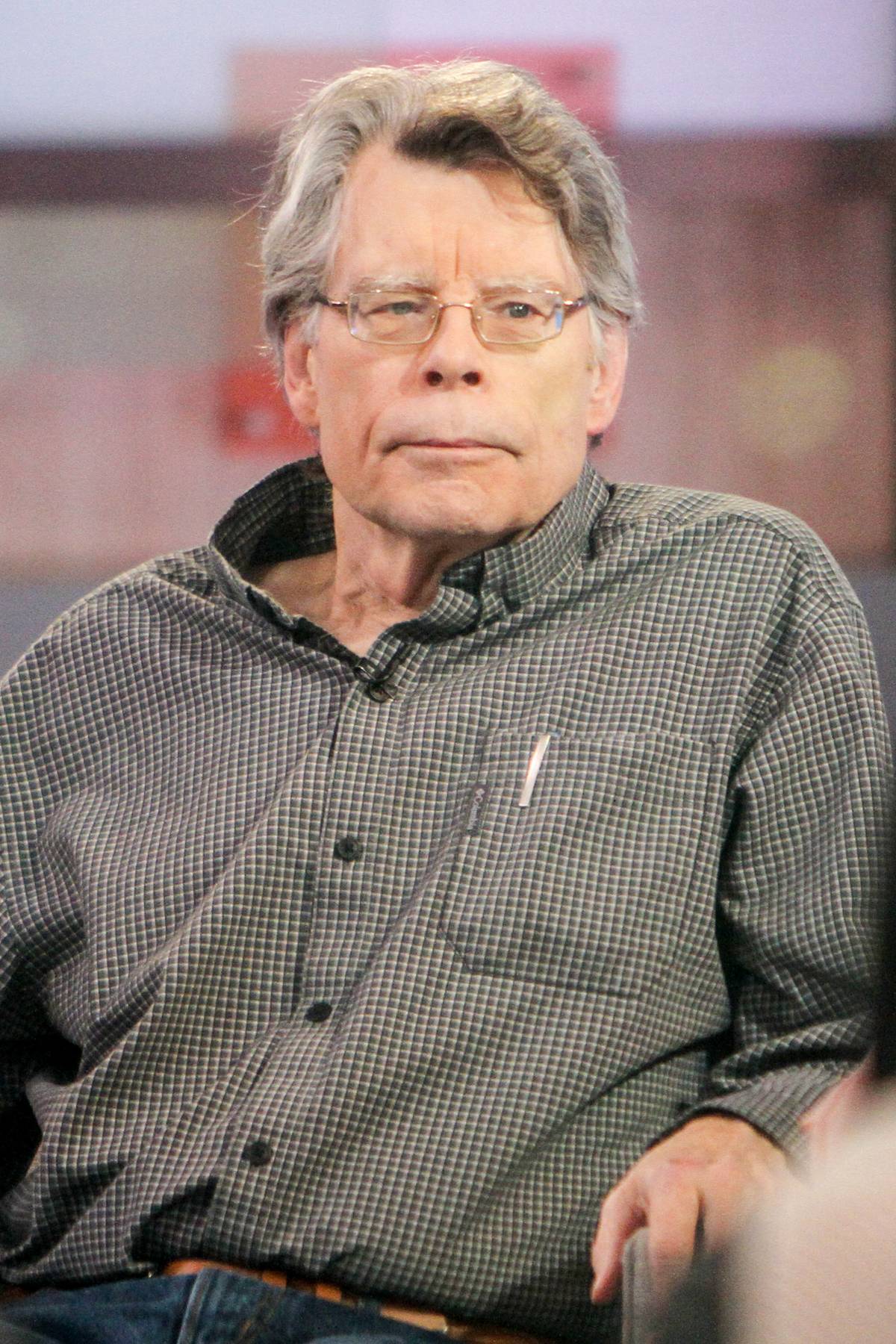 Foto de rosto de Stephen King