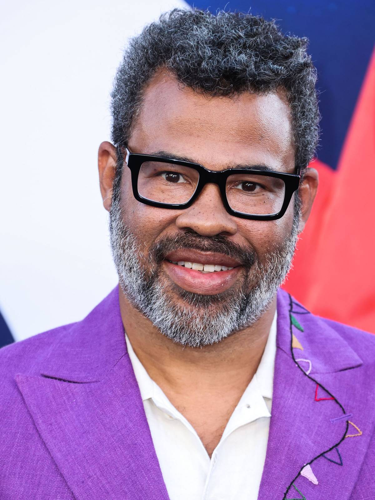 Retrato de Jordan Peele na estreia de 'Nope' em Los Angeles