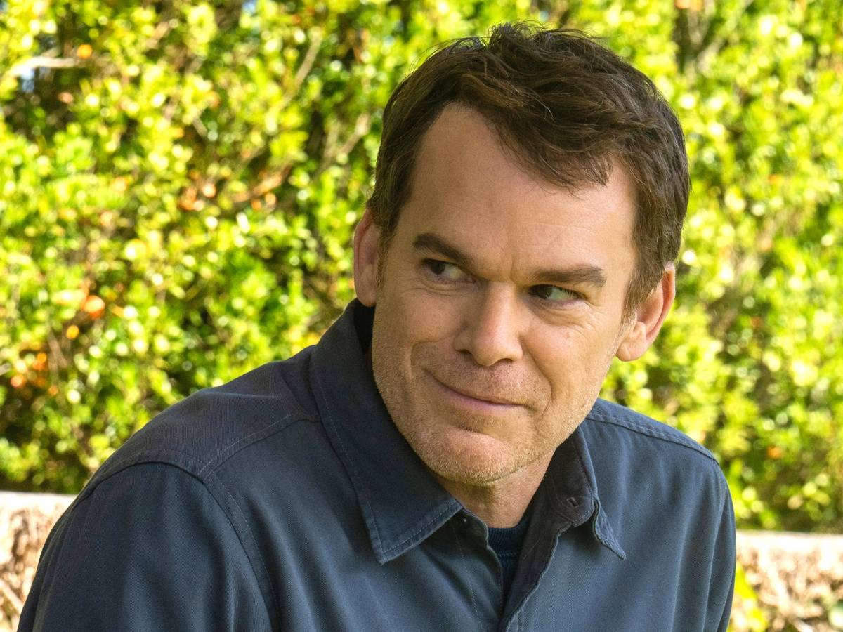 Michael C. Hall, Uma Thurman e Peter Dinklage em montagem promocional de Dexter: Ressurreição