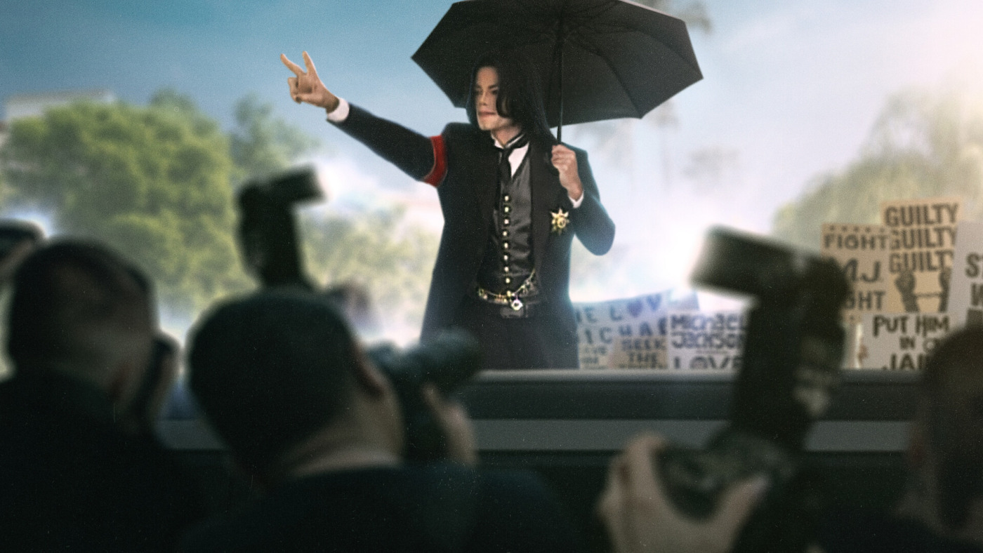 Interface da Netflix Brasil exibindo Michael Jackson: The Verdict entre os títulos em destaque