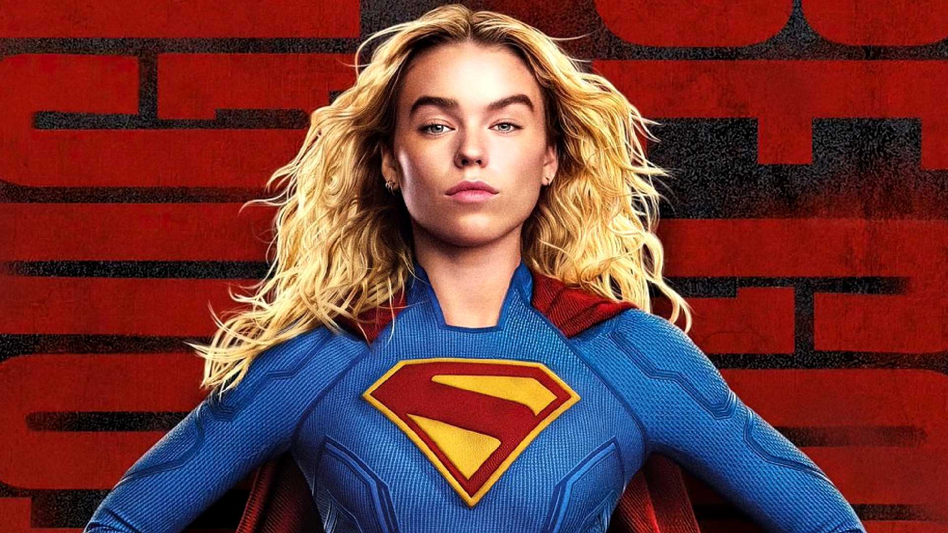 Kara Zor El de Milly Alcock posa para um pôster do filme Supergirl do DCU