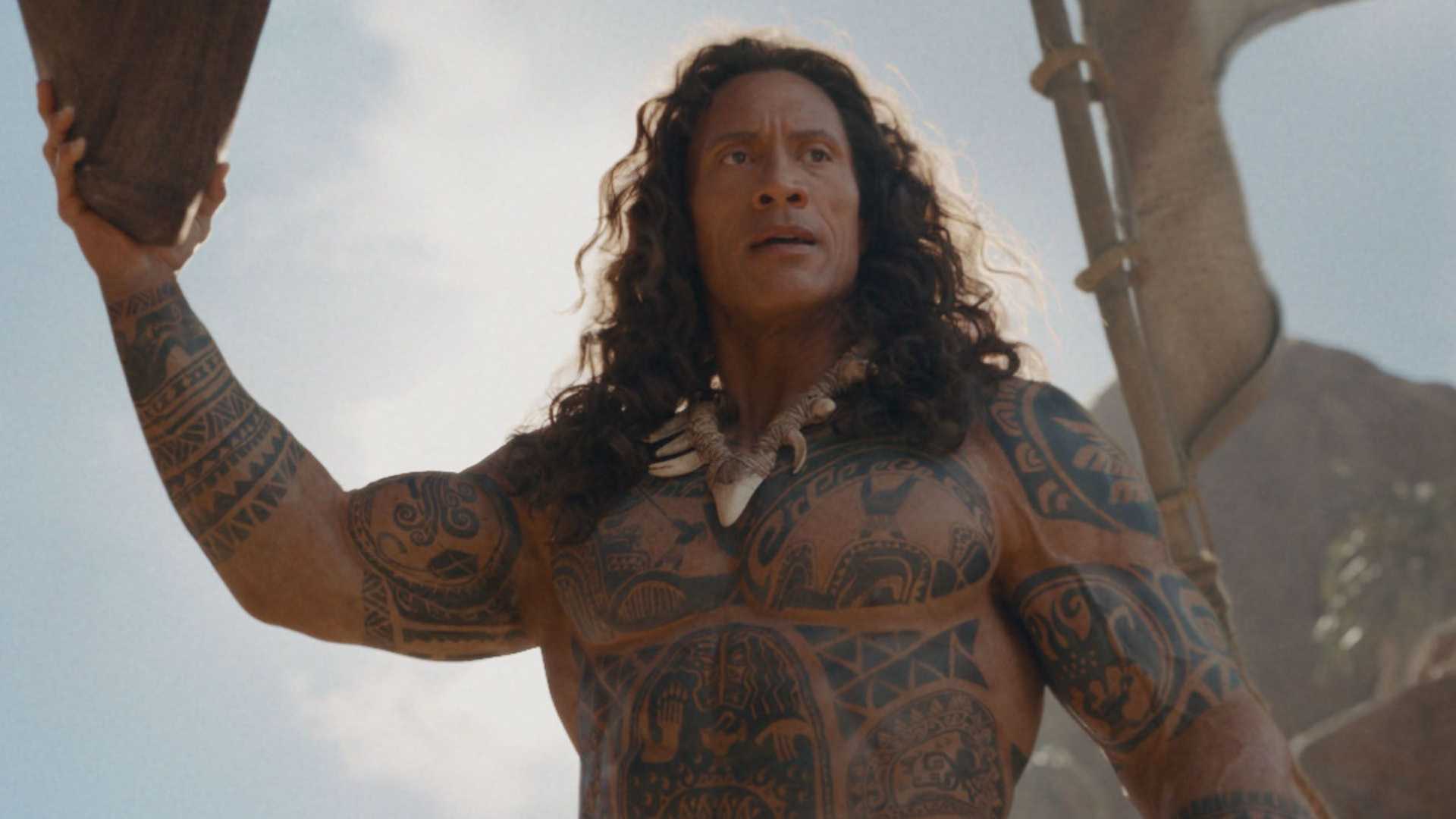 Moana's Dwayne Johnson as Maui